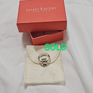 SOLD James Avery Retired Double Heart Ring